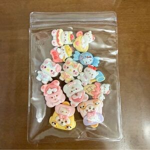 Cute Animal Character Pins for DIY projects 12 pieces